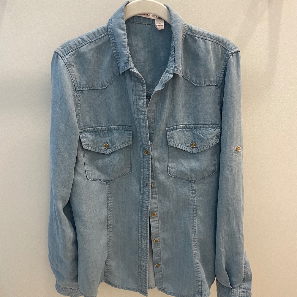 Chelsea & Violet Denim Blouse medium